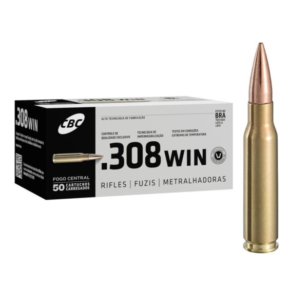 Munição CBC .308 Winchester Match ETPT 162gr - 50rds.